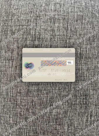 Philippines Bank of the Philippine Islands mastercard photolook back